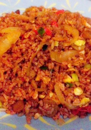 Foto resep Nasi goreng lada hitam teri Medan