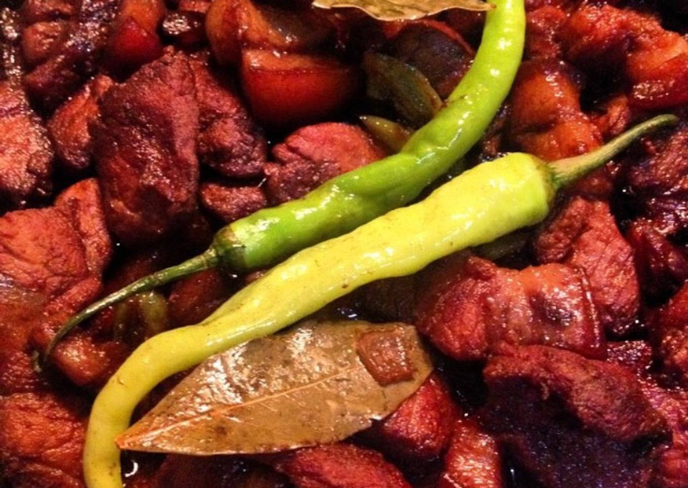 Ynielle's 3 Drunk Adobo (rum marinated pork adobo)