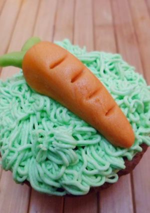 Una foto de Cupcakes de zanahoria