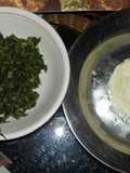 Ugali with fried amaranth(terere)