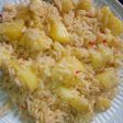 Shinkafa with Irish potatoes