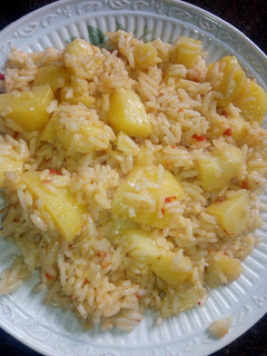 Shinkafa with Irish potatoes ainihin hoton girkin