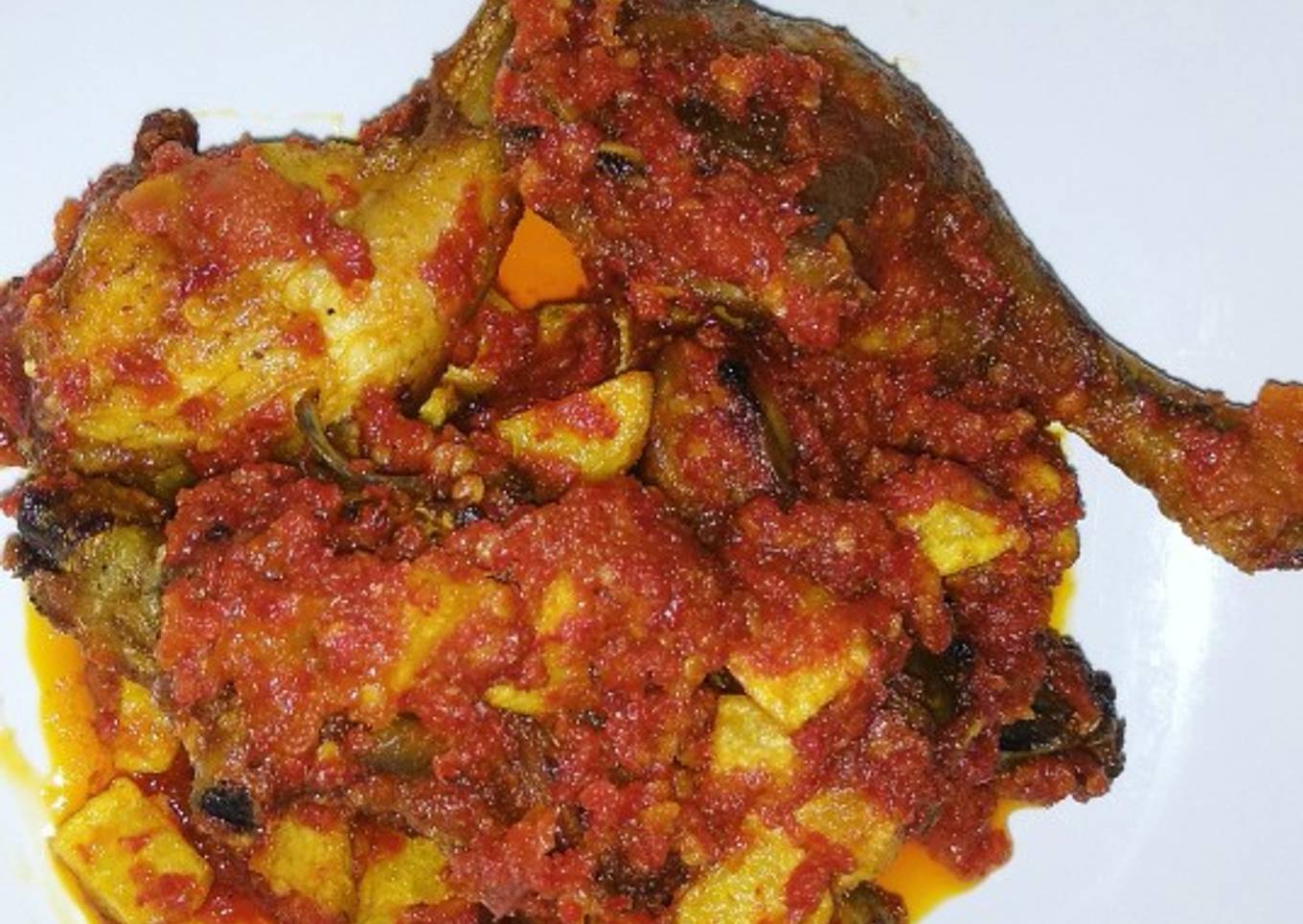 Ayam kentang balado