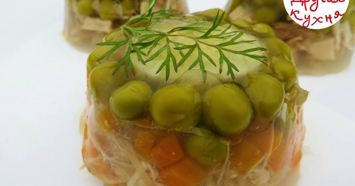 Заливное Из Курицы Фото