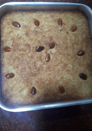 صورة لوصفة بسبوسة