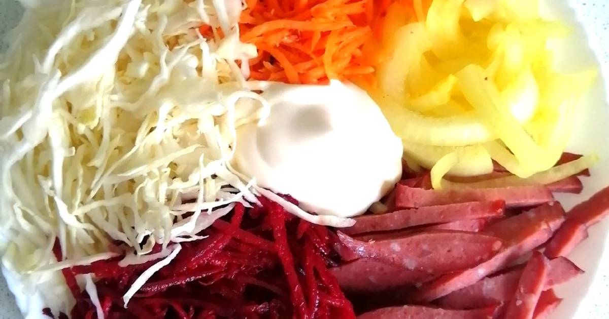 Салат "огород, рецепты с фото (59 пошаговых рецепта