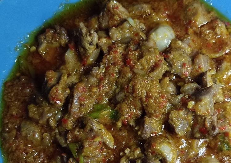 Oseng Ati Ayam Pedas