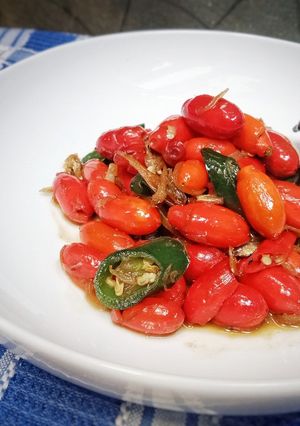 Foto resep Oseng Kulit Melinjo Teri