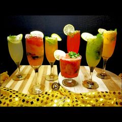 Different flavoured Vegan Mojito A picture of Different flavoured Vegan Mojito.