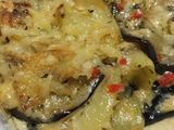 Mil hojas de berenjena y papas