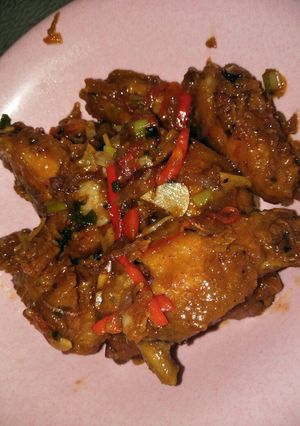 Foto resep Spicy crispy chicken wings saos tiram