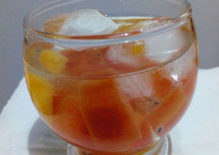 Resep Es Buah/ Fruit Cocktail, Lezat Sekali