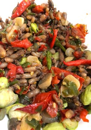 Foto resep Cumi baby asin pete