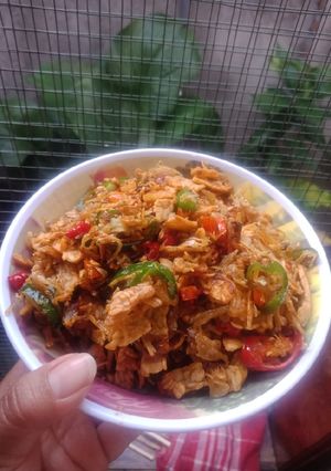 Foto resep Tempe teri udang rebon sambal bawang goreng
