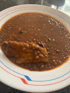 Una foto de Lentejas con costillas, chorizo y morcilla