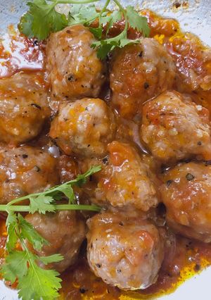 Hình của món Thịt viên sốt cà chua.