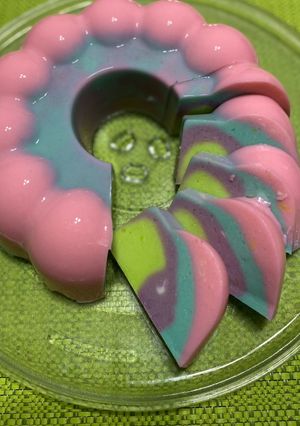 Foto resep Rainbow bread puding