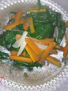 Foto resep Tumis Bayam Wortel