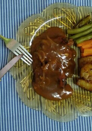 Foto resep Steak saus barbeque (daging sisa kurban) 😂