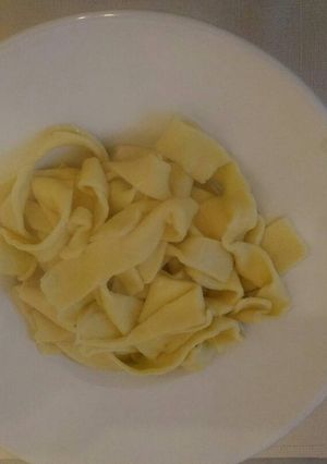 Una foto de Pasta casera, para animarse y superarse. Un manjar económico