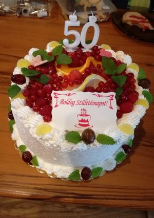 Gyümölcs torta 🍇🎂 recept fotója