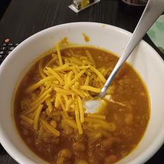 A picture of Pumpkin chicken chili.