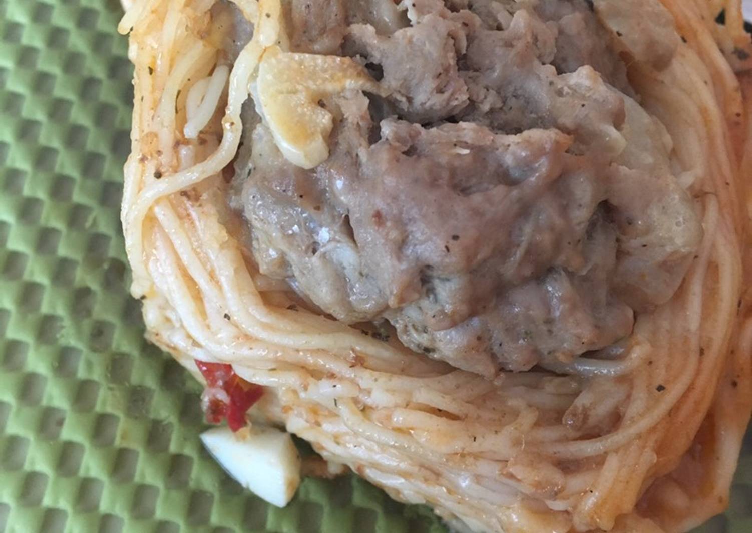 Гнезда с мясом на сковороде рецепт с фото