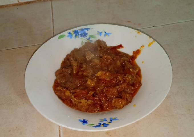 Swahili dry stew/ nyama ya kukaanga