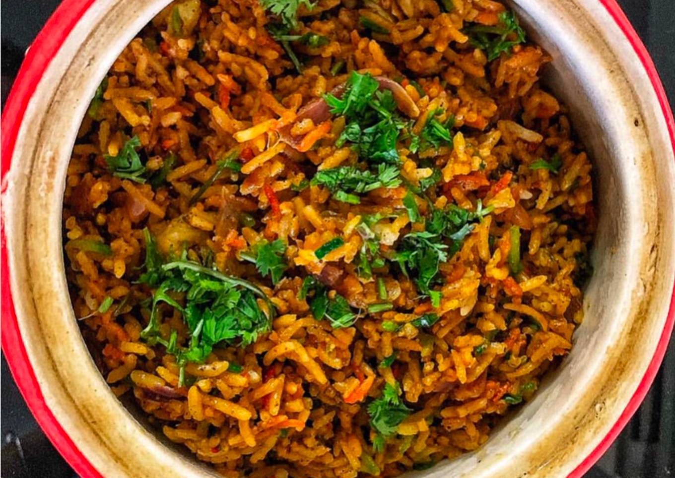 Veg biryani Rice