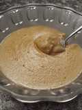 Crema light de semolín y dulce de leche