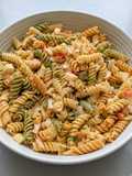 Seafood Pasta Salad with a Crisp Apple Twist