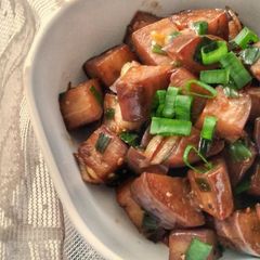 A picture of Eggplants in Blackpepper Sauce.