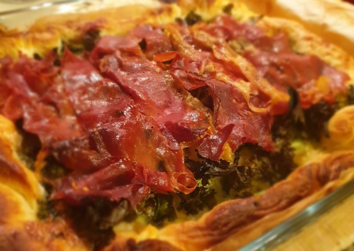 Broccoli, Gruyere & Parma ham quiche
