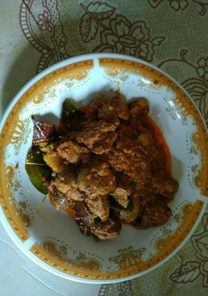 Foto resep Rendang ati ampela sederhana