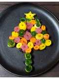 🌲 albero di natale,vegetale,con tartare di tonno