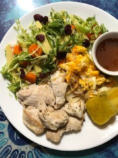 雞胸炒蛋早午餐(健康餐版本) 的食譜成品照片