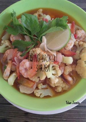 Foto resep Udang Brokoli 3 Rasa (asam,manis,pedas)