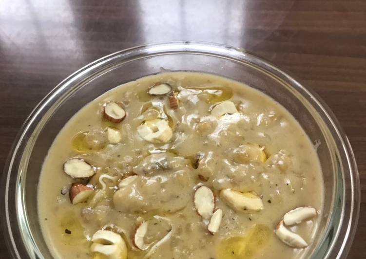 Wheat kheer (wheat porridge)