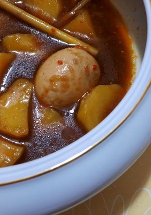 Foto resep Semur telur kentang