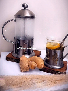 عکسی از دستور چای زنجبیل با زنجبیل تازه