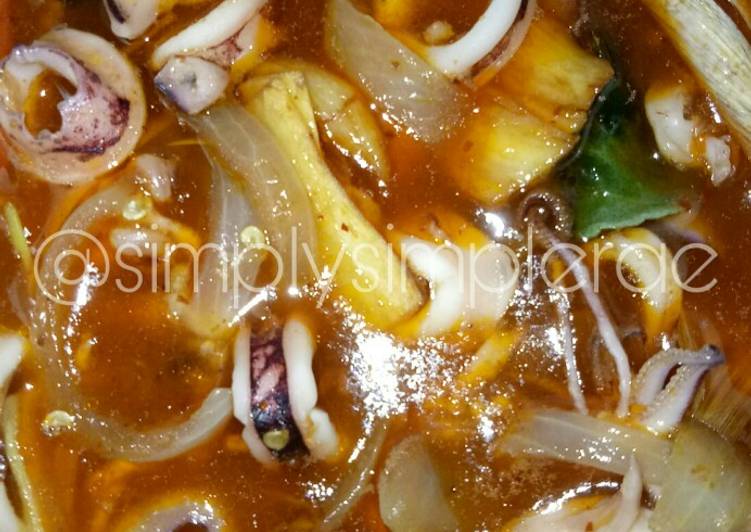 Resep Padprik Sotong Anti Gagal