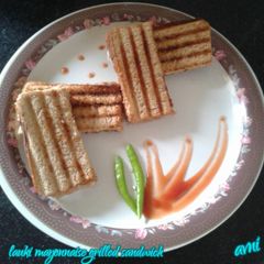 A picture of Lauki mayonnaise grilled sandwich.