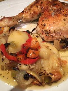 Una foto de Pollo al horno