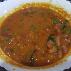 A picture of RAJMA(red kidney beans curry).