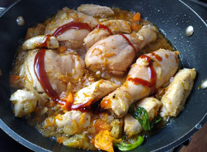 Una foto de Pollo en salsa de ostras 🍗