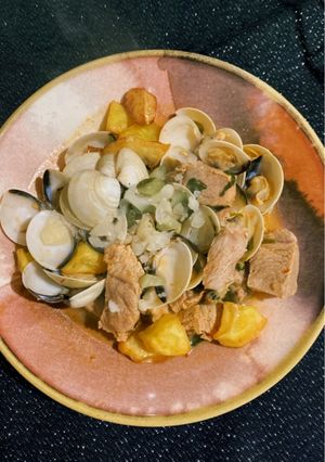 Foto de Carne de Porco à Alentejana