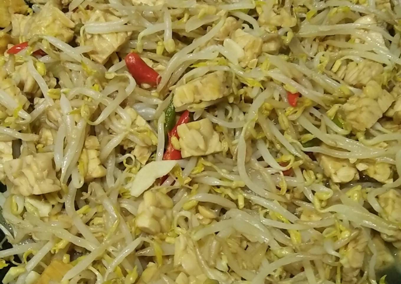 Tumis tauge tempe