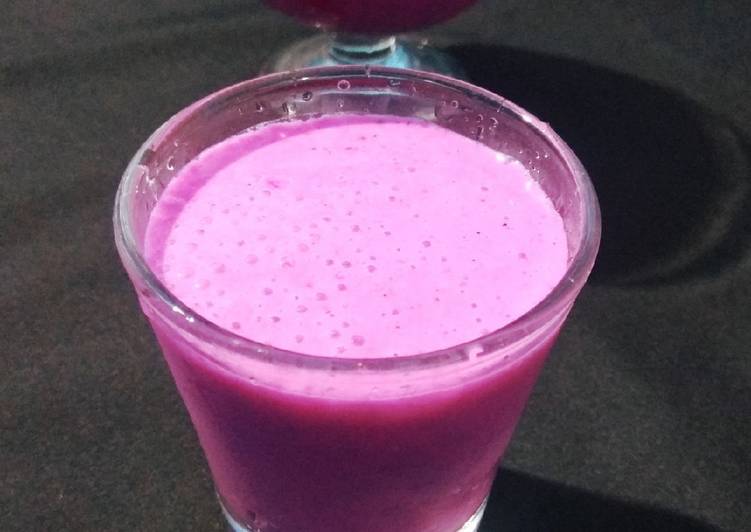 Recipe of Any-night-of-the-week Dragon Fruit Flavour Lassi