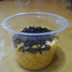 A picture of Jasuke (Sweet Corn with milk and cheese/chocolate).