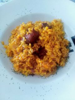 Foto principal de Risotto con calamares en salsa americana